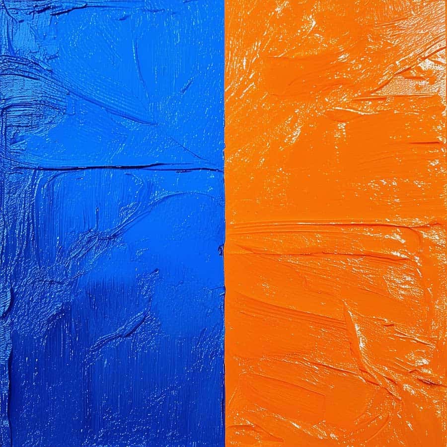 Blau und Orange als Komplementärfarbe (NF)