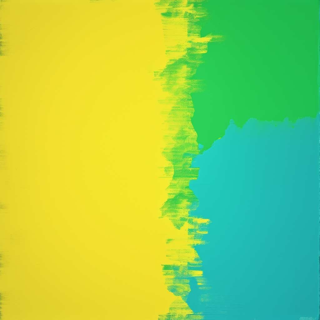 Farbmischung Cyan + Gelb = Grün (NF)