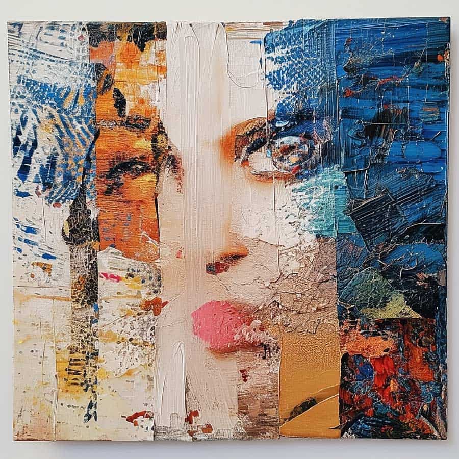 Technik der Acrylmalerei als Collage (NF) Technik der Acrylmalerei als Collage (NF)