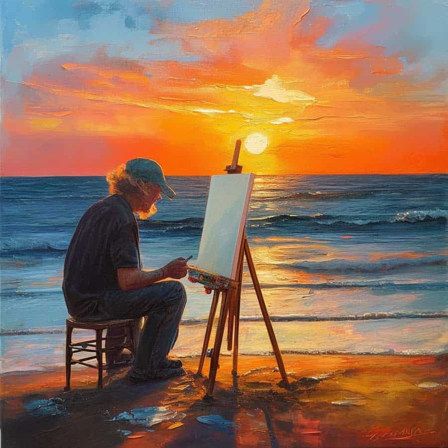 Sonnenuntergang malen (NF)