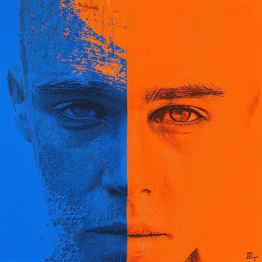 Bild mit Komplementärkontrast aus Blau und Orange (NF) Bild mit Komplementärkontrast aus Blau und Orange (NF)