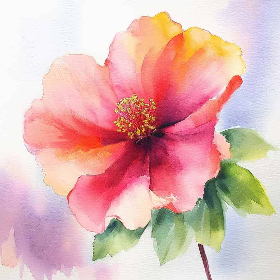 Blume in Wasserfarben gemalt (NF) Blume in Wasserfarben gemalt (NF)