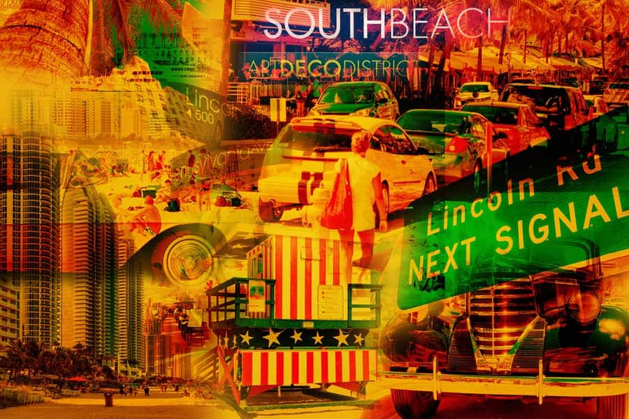 Fotocollage Miami Beach (depositphoto.com)