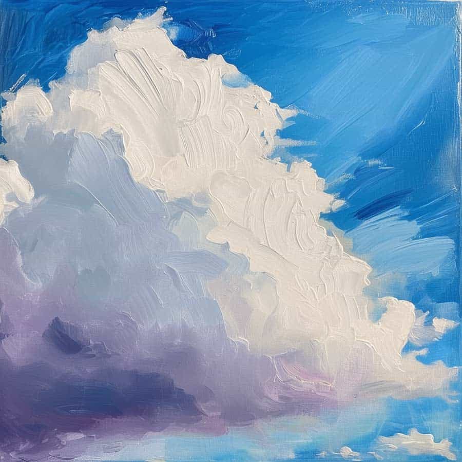 Gemaltes Wolkenbild mit Acryl (NF) Gemaltes Wolkenbild mit Acryl (NF)