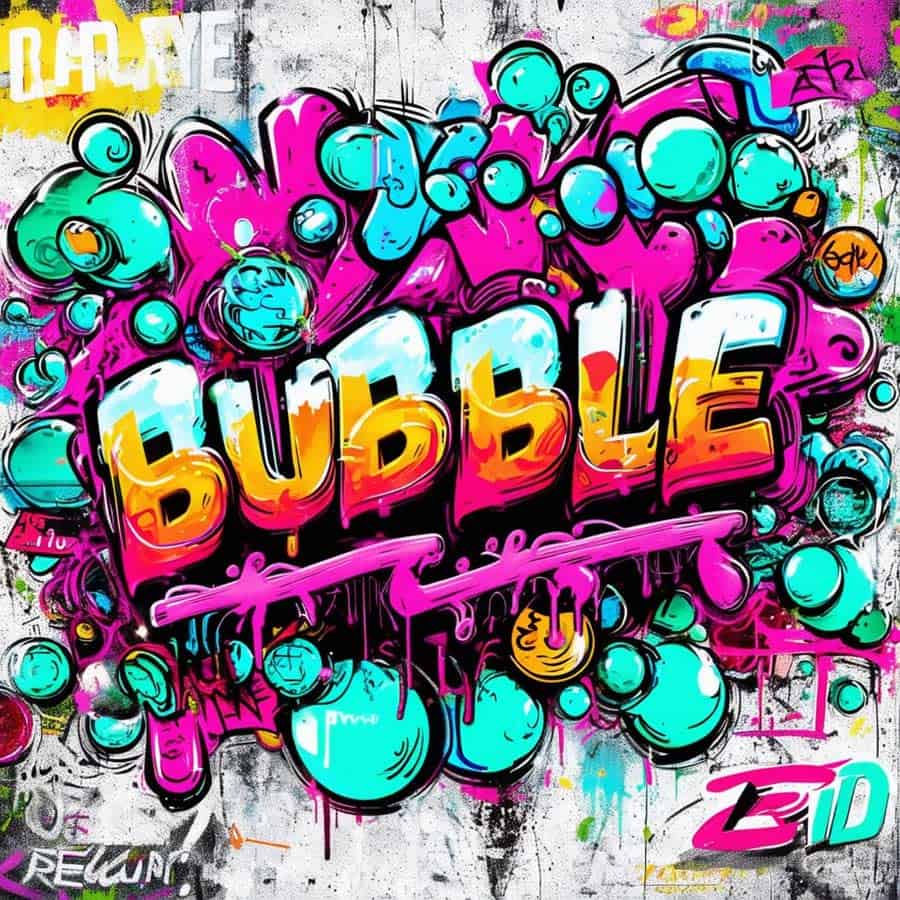 Graffiti-Schrift-Bubble (NF)