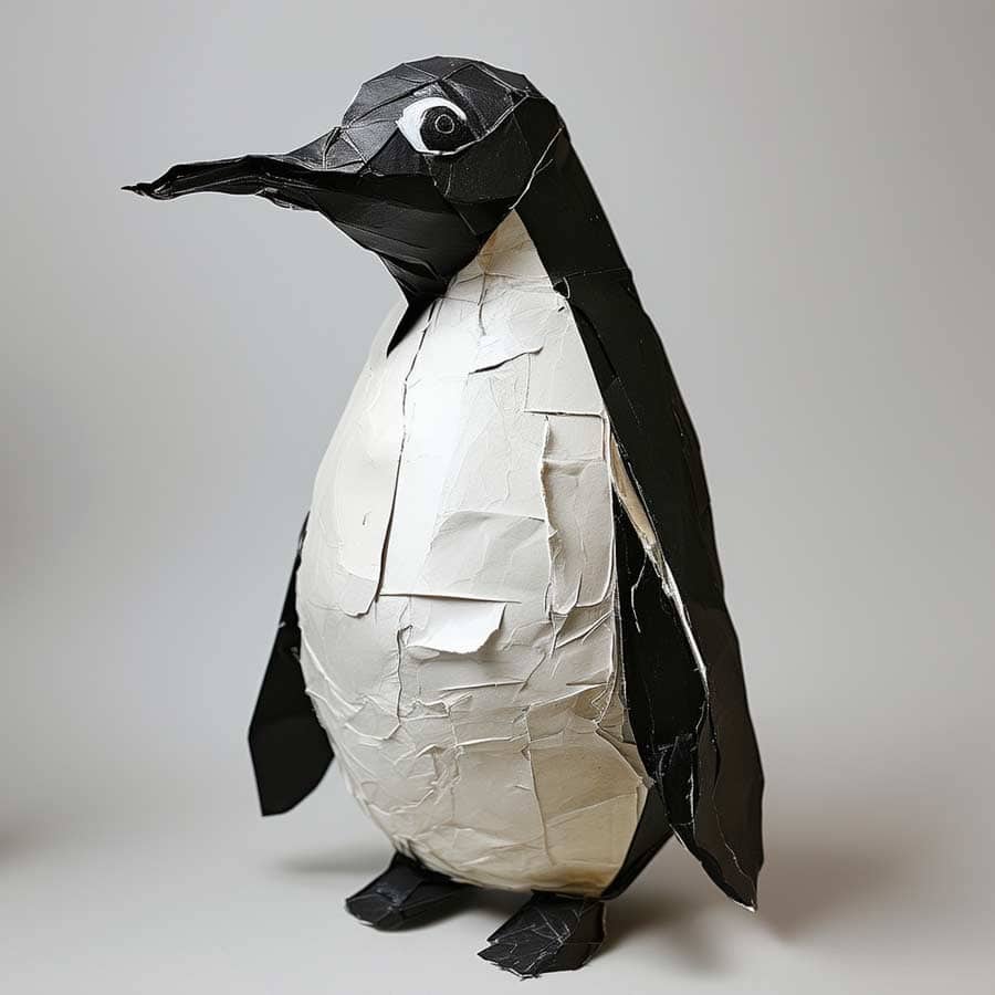 Pinguin aus Pappmachee (NF) Pinguin aus Pappmachee (NF)
