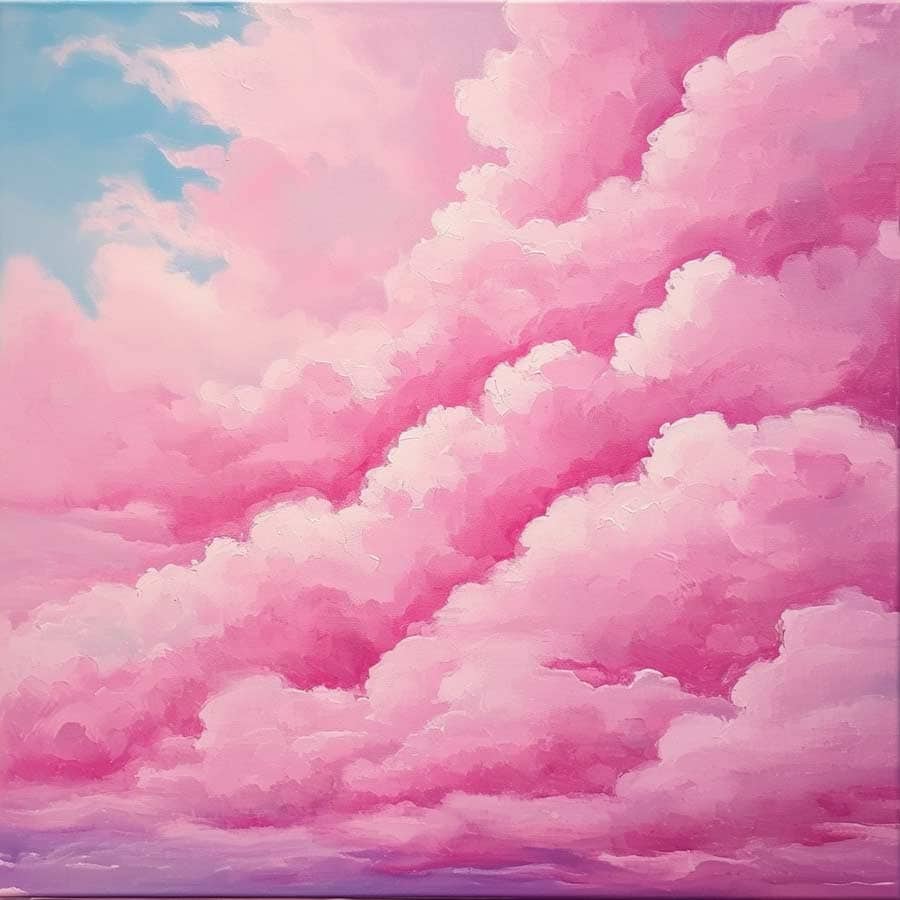 Rosa Wolken mit Aquarell malen (NF) Rosa Wolken mit Aquarell malen (NF)