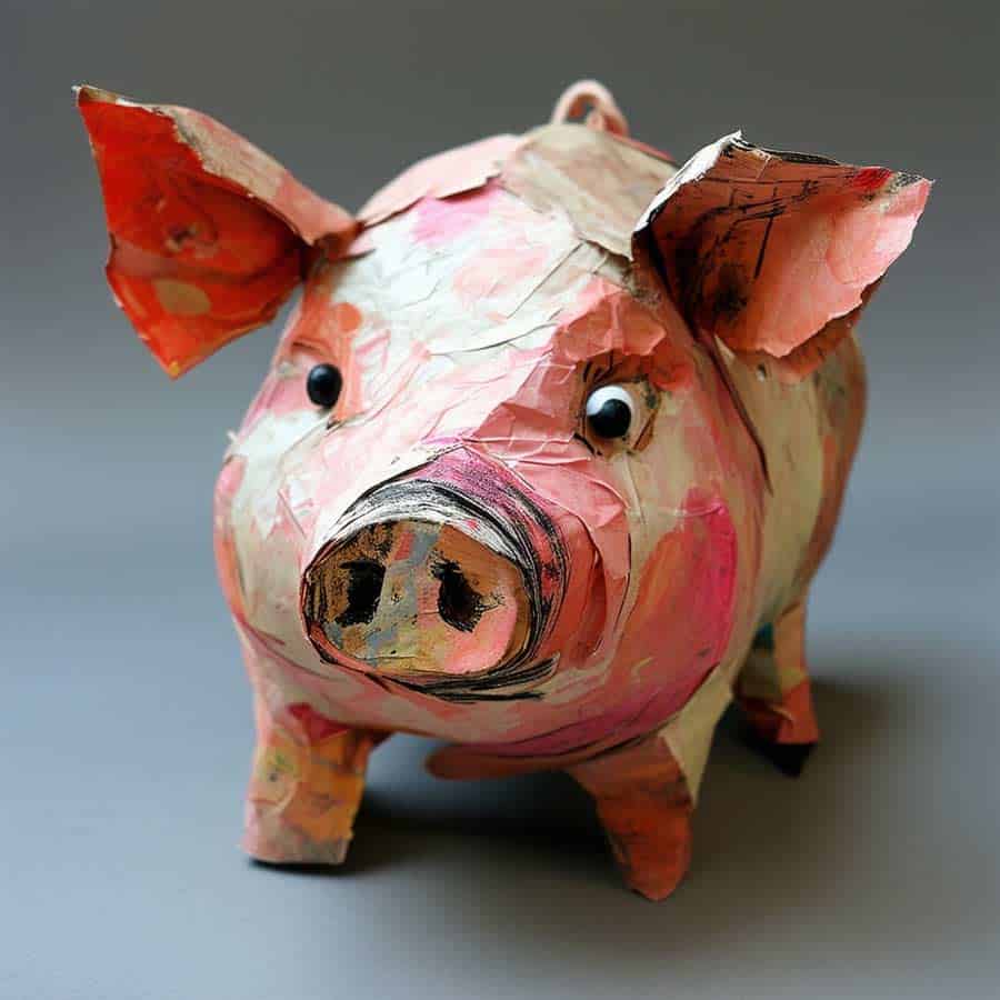 Schwein aus Pappmache (NF) Schwein aus Pappmache (NF)