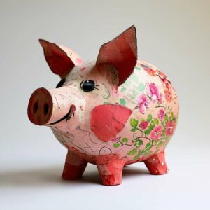 Mehr über den Artikel erfahren Sparschwein aus Pappmache