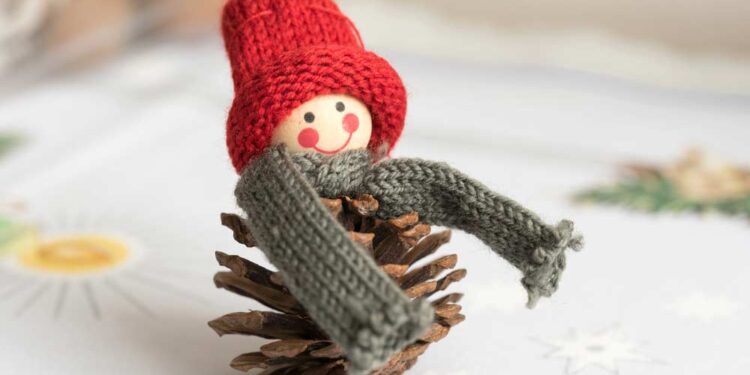 Zapfenmännchen für Weihnachten