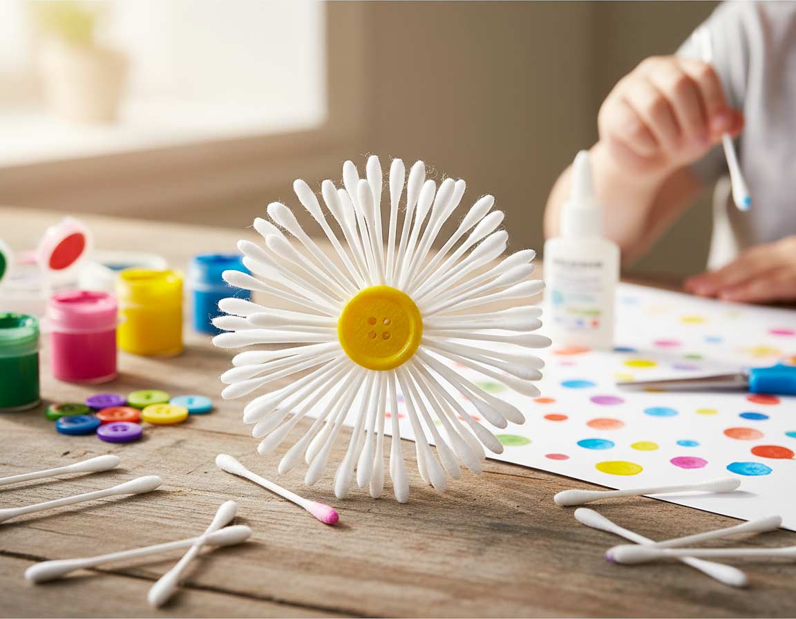 Du betrachtest gerade Basteln mit Ohrstäbchen