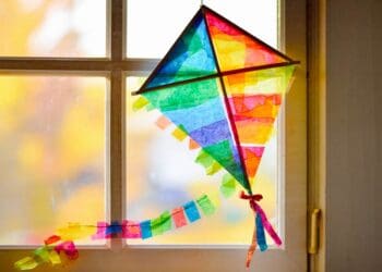 Fensterdrachen basteln