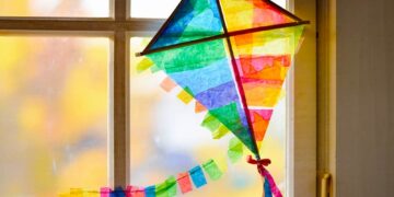 Fensterdrachen basteln