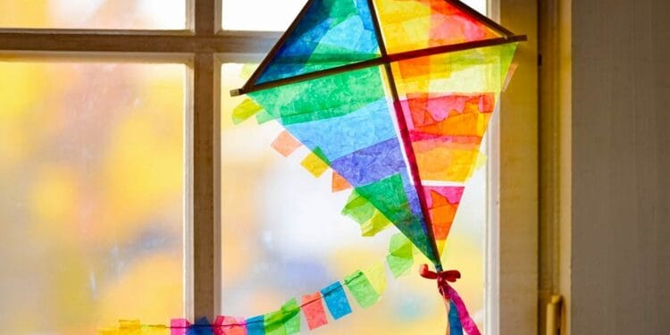 Fensterdrachen basteln