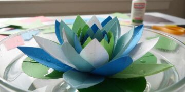Wasserblume basteln leicht gemacht