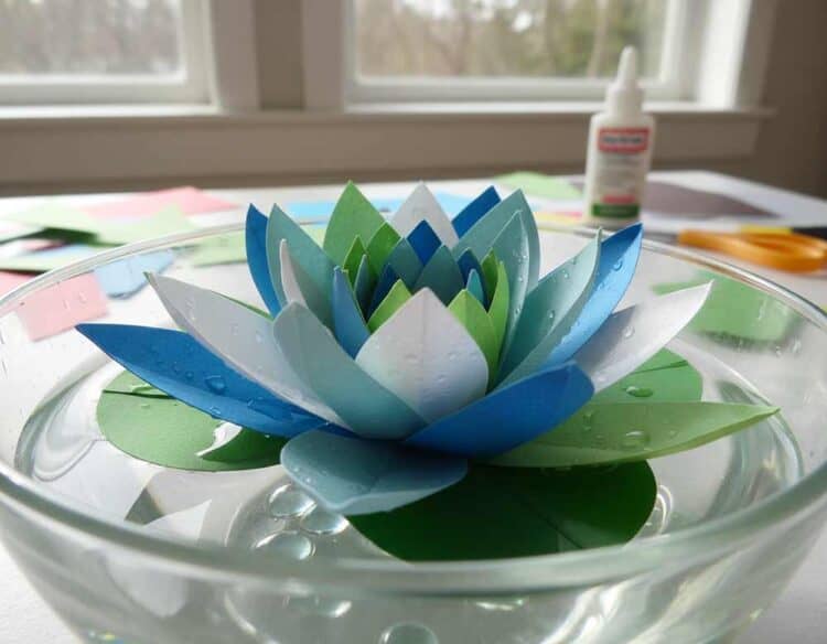 Wasserblume basteln leicht gemacht