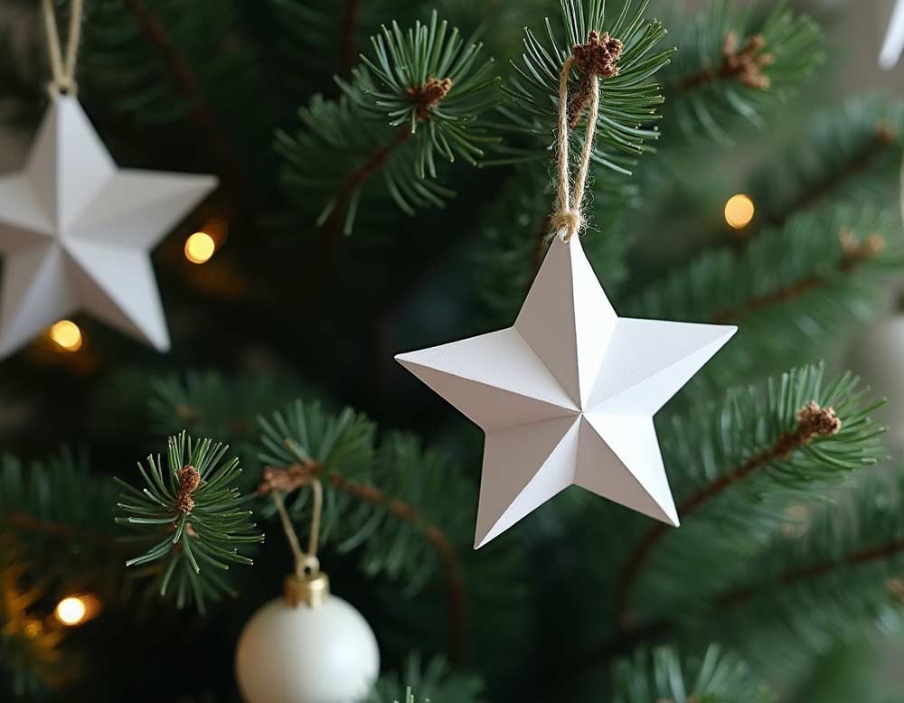 Weihnachtsanhänger aus Papier Weihnachtsanhänger aus Papier