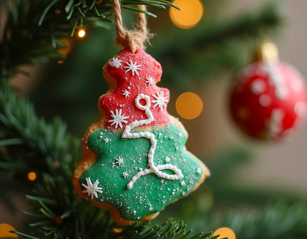 Weihnachtsbaum-Anhänger aus Salzteig Weihnachtsbaum-Anhänger aus Salzteig