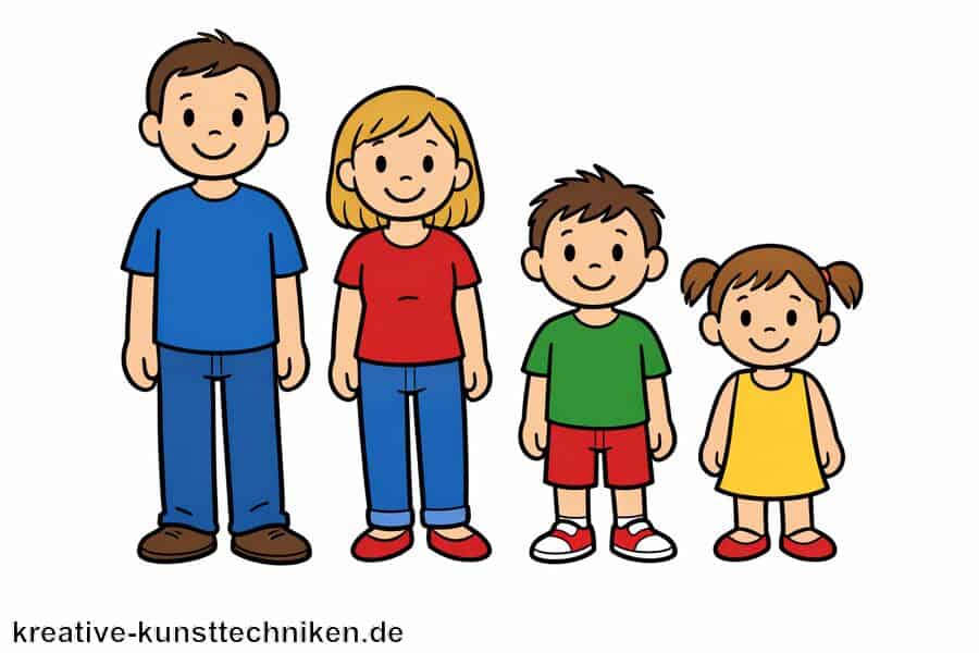 Halte Proportionen simpel und konsistent - Einfache Comicfiguren zeichnen