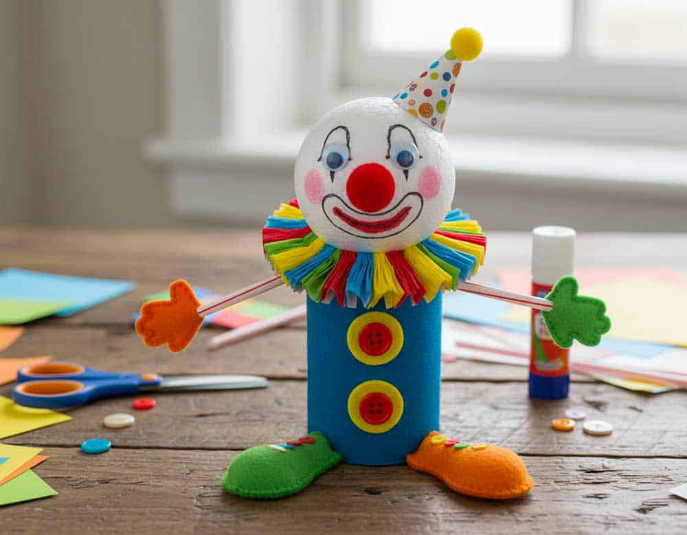 Andere Variante vom Clown basteln