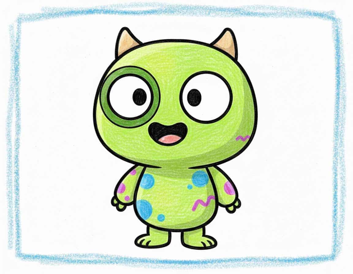 Comicfigur einfach gezeichnet