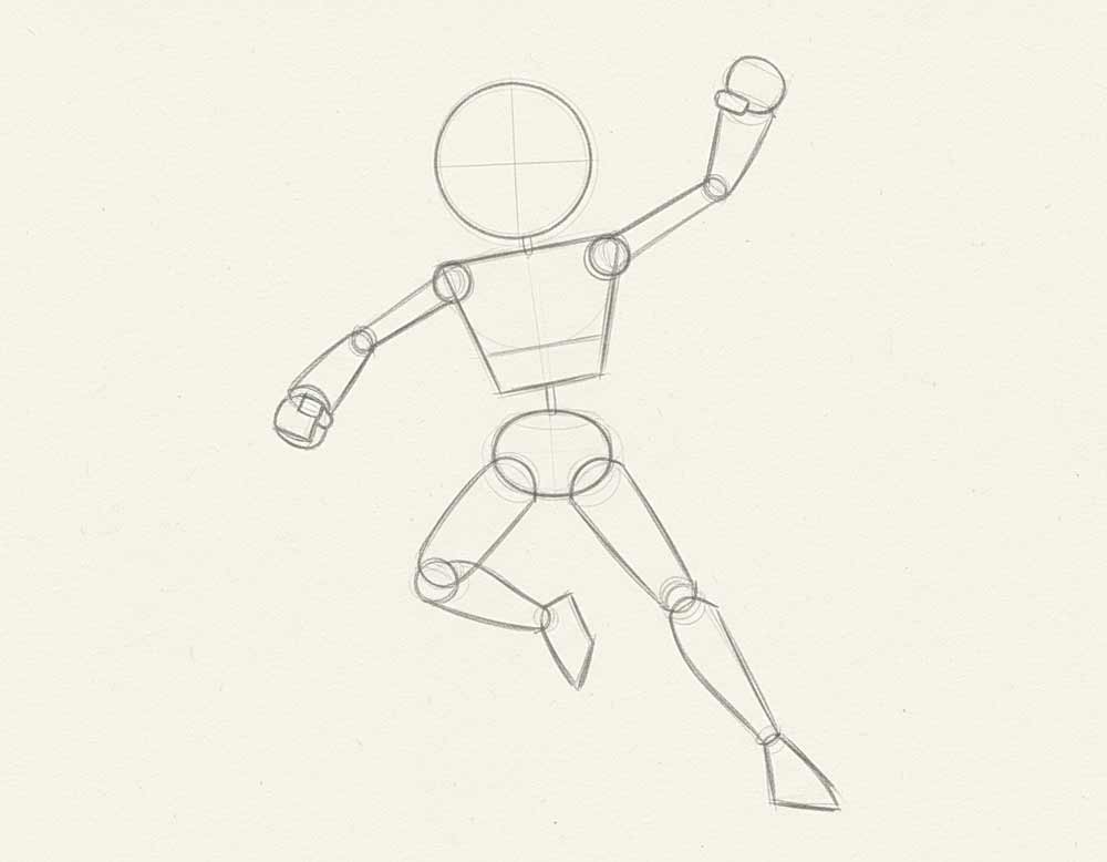 Einfache Comicfiguren zeichnen - Anleitung 1