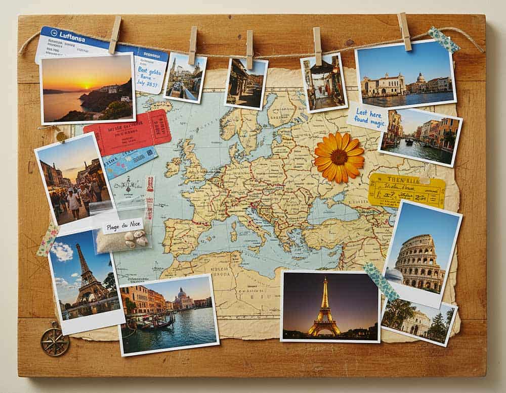 Reisecollage basteln: Detaillierte Anleitung Reisecollage basteln: Detaillierte Anleitung