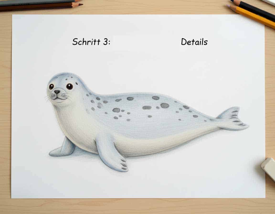 Schritt 3: Robbe zeichnen Schritt 3: Robbe zeichnen