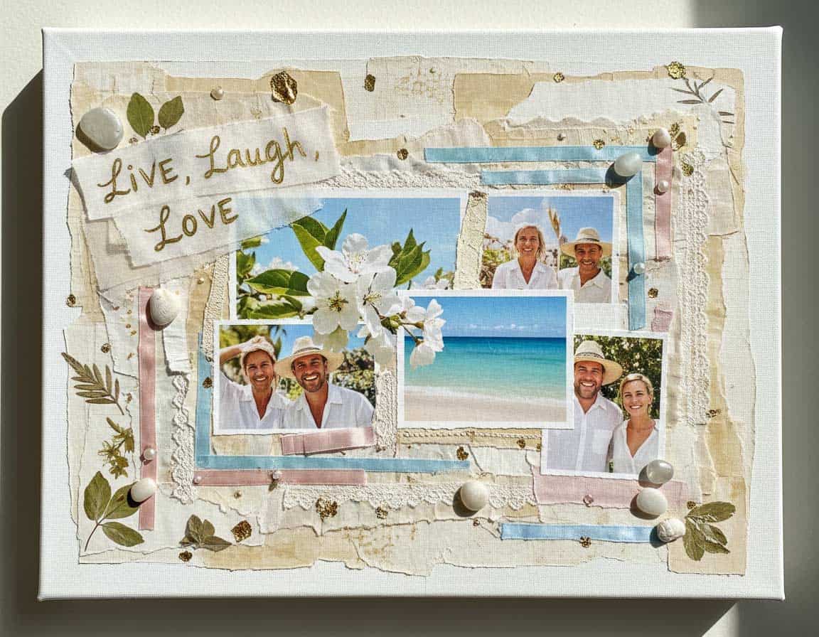 Collage auf Leinwand erstellen Collage auf Leinwand erstellen