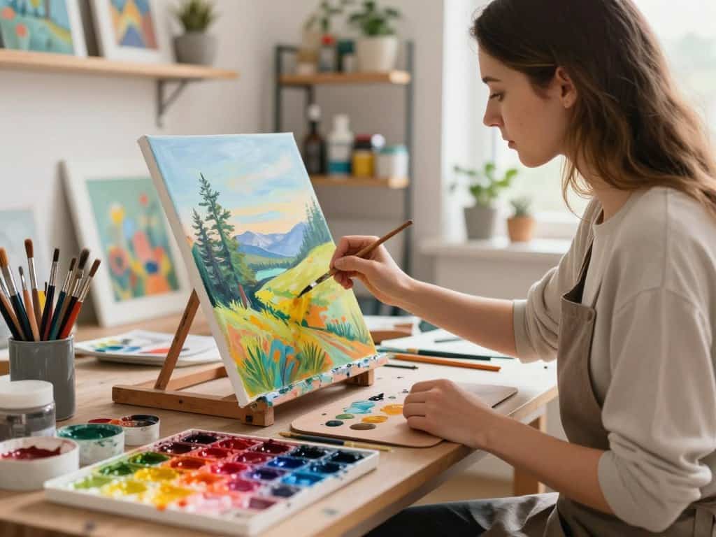 Mit Acrylfarbe malen – Schritt für Schritt Anleitung