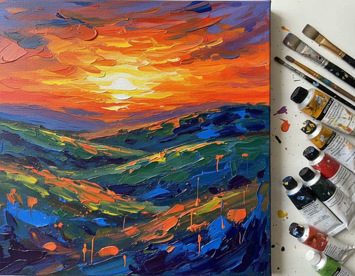 Malen mit Acrylfarbe Malen mit Acrylfarbe