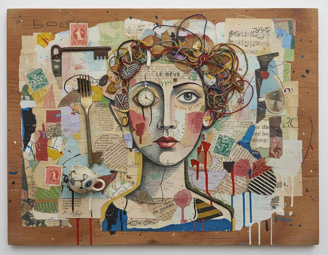 Kunst mittels Collage Kunst mittels Collage