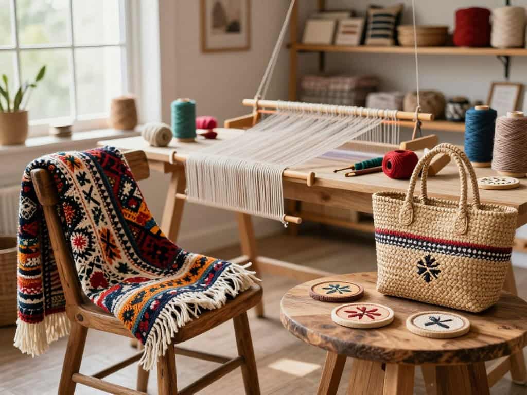 Handgewebte Geschenke vom Webrahmen – persönlich und einzigartig