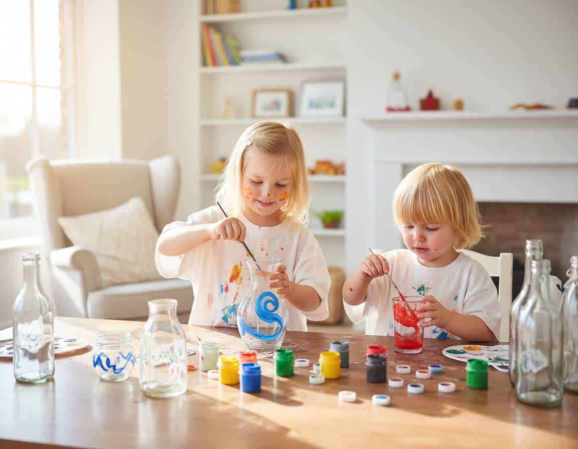 Glasmalerei mit Kinder Glasmalerei mit Kinder