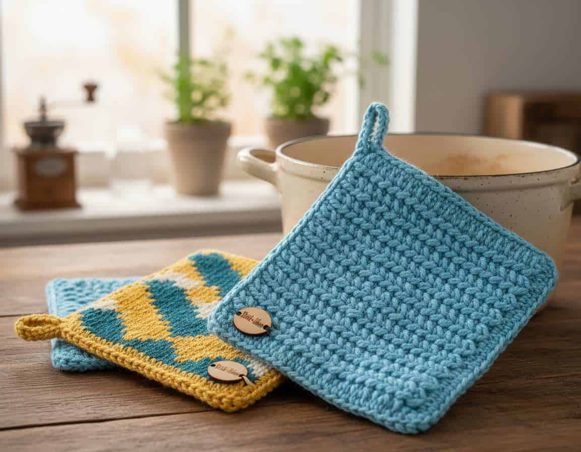 Topflappen heute stricken Topflappen heute stricken