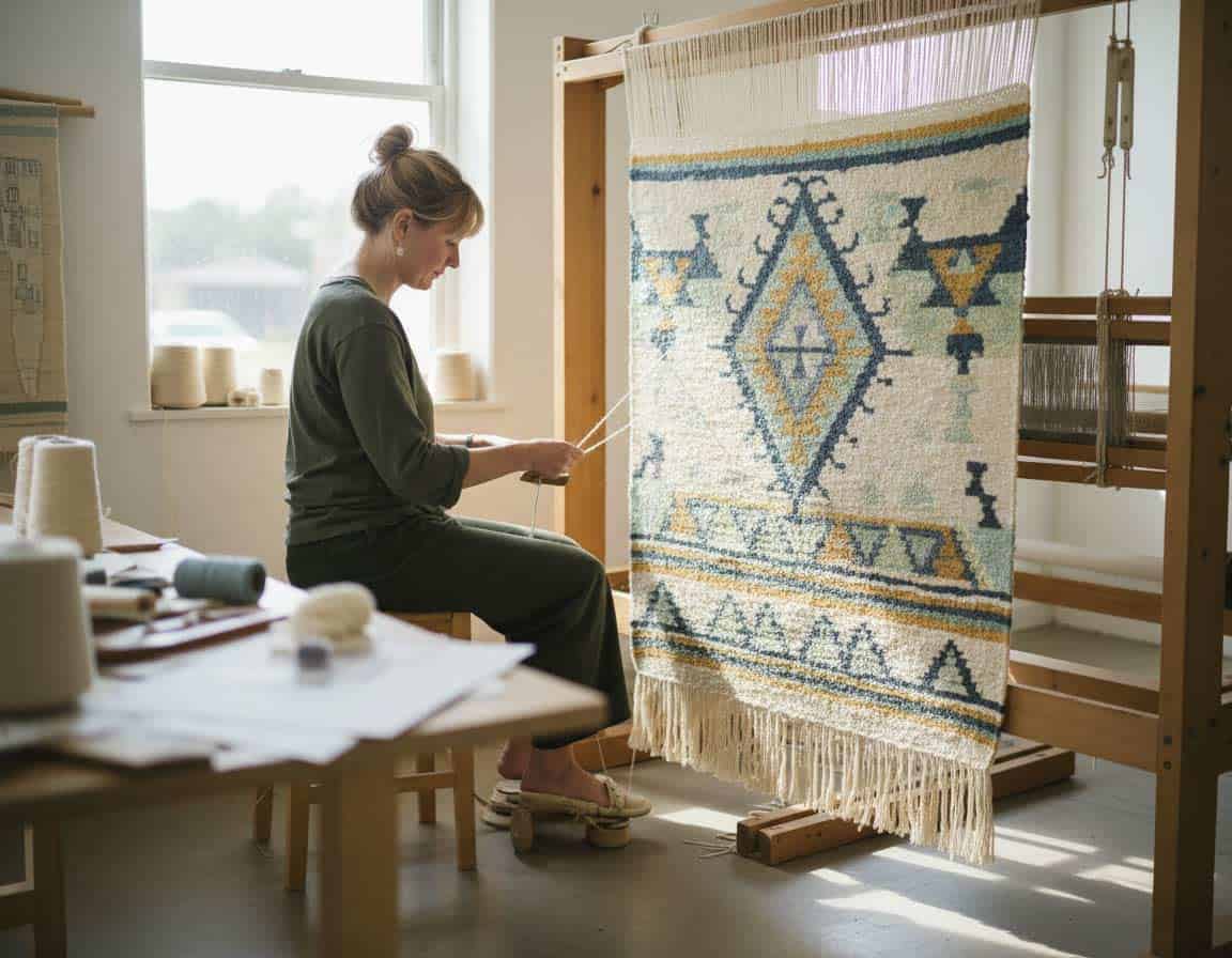Großen Teppich weben - DIY Großen Teppich weben - DIY