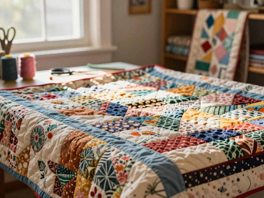 Aufbau der Stofflagen und verschiedene Patchwork-Techniken im Überblick