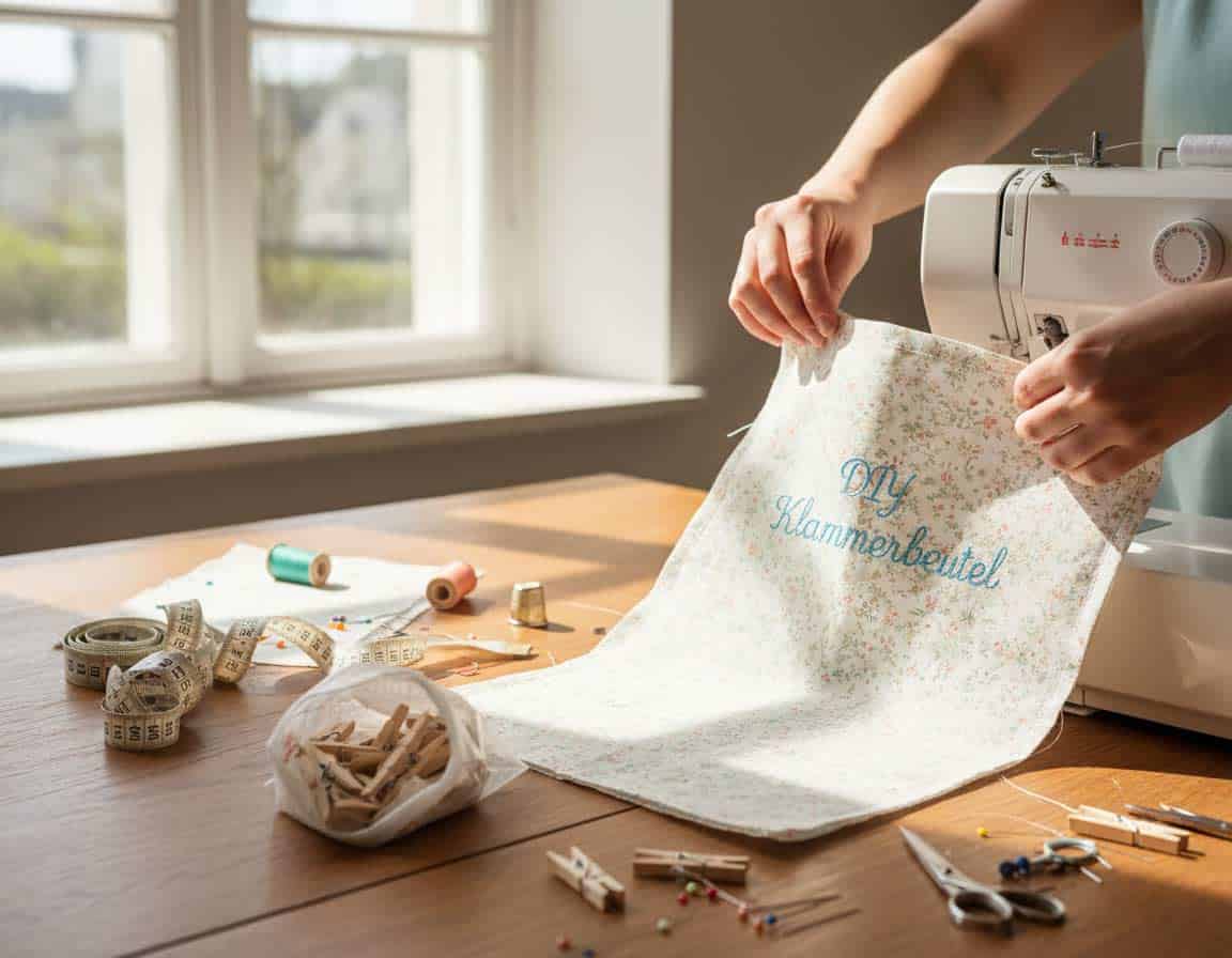 DIY Wäscheklammersack DIY Wäscheklammersack