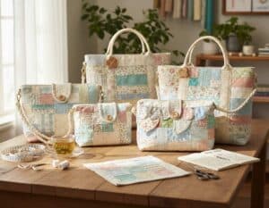Mehr über den Artikel erfahren Taschen aus Stoffresten nähen