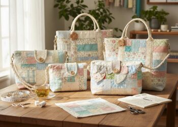 Patchwork Taschen aus Stoffresten nähen