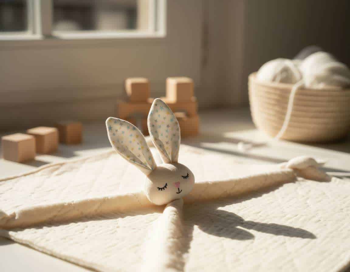 Schnuffeltuch mit Ohren selbt genäht Schnuffeltuch mit Ohren selbt genäht