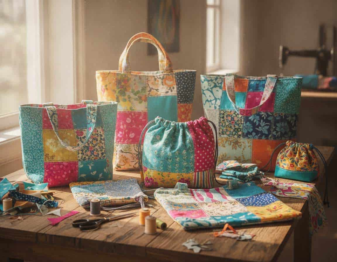 Taschen aus Stoffresten nähen Taschen aus Stoffresten nähen