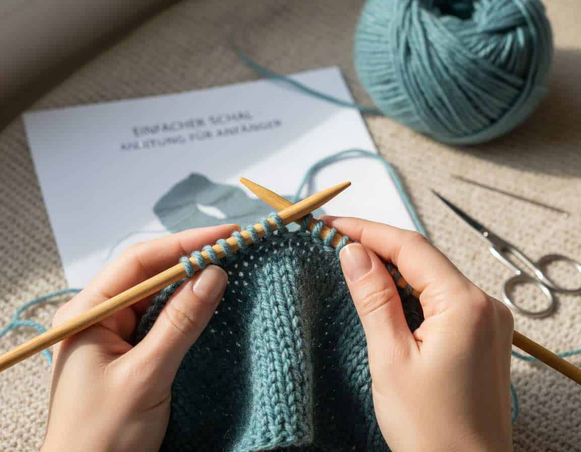 Einfacher Schal für Anfänger als Strickprojekt Einfacher Schal für Anfänger als Strickprojekt